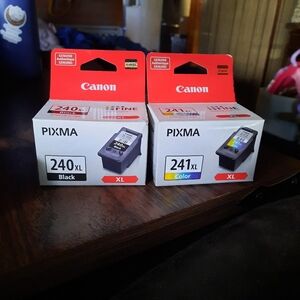 Canon PIXMA 240XL Black and 241XL Color Ink Cartridges
